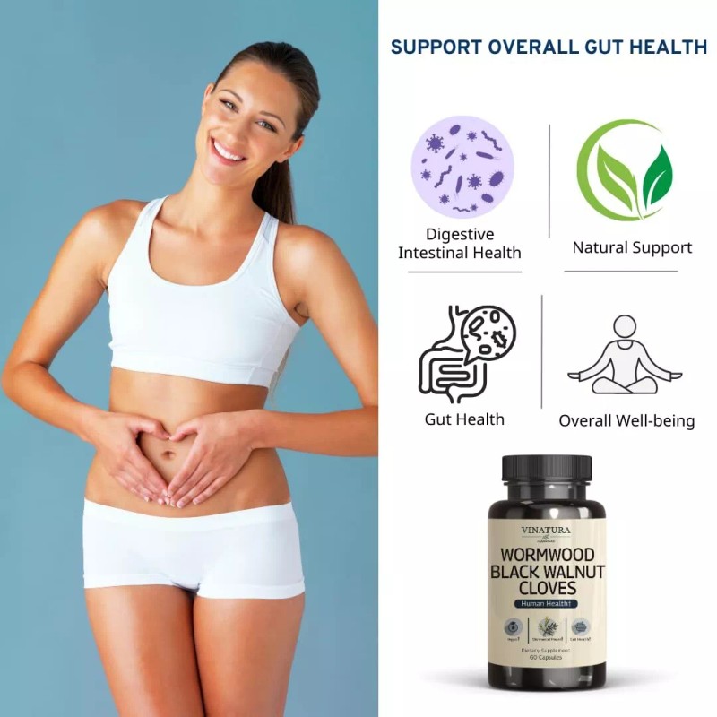 VINATURA Wormwood Black Walnut Clove Capsules - Wormwood herb Black