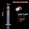 Jeringas Laboratorio Desechables Luer Lock Aguja Calibre Pulgada Empaquetadas Individualmente
