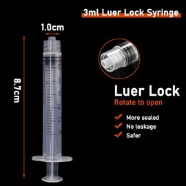 Jeringas Laboratorio Desechables Luer Lock Aguja Calibre Pulgada Empaquetadas Individualmente 100 Unidades