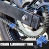 SDYGDB Motorcycle Chain Alignment Tool Aluminium Alloy Sprocket Chain Adjusting