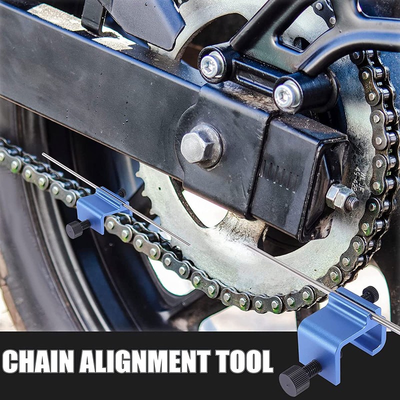 SDYGDB Motorcycle Chain Alignment Tool Aluminium Alloy Sprocket Chain Adjusting
