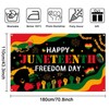 Mocsicka Juneteenth Photo Backdrop Happy Juneteenth Day Party Decorations Banner