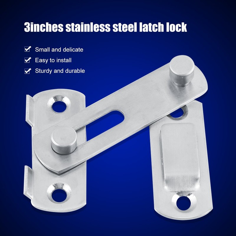 Stainless Steel Hasp Latch Bolts Lock Sliding Door for Window