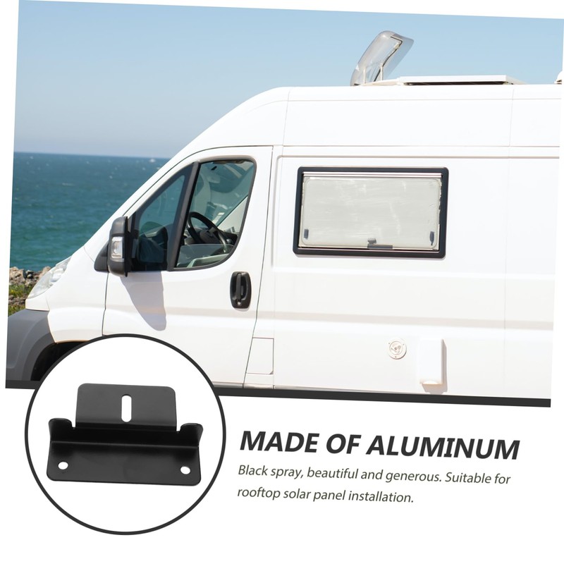 MAGICLULU 4Pcs Rv Solar Panel Mounting Bracket Durable Aluminum Alloy