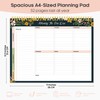 Weekly To Do List Notepad with 52 Undated Sheets（8.5"×11"）- Weekly