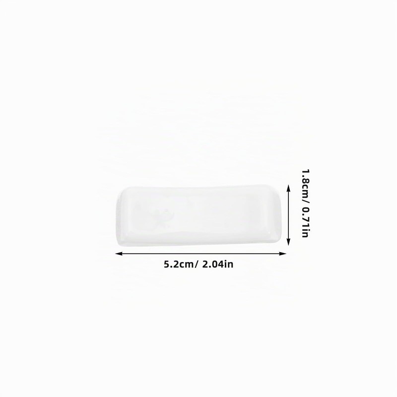 Toyvian Supporto Poggia-Bacchette in Ceramica Bianca 12 Pezzi, Porta-Couverts Piccolo