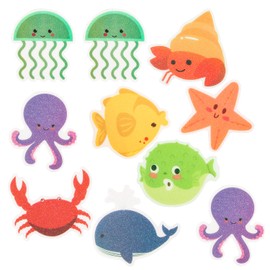 Fonyet Pack of 10 Non-Slip Shower Stickers for Bathtub, Non-Slip Bathtub for Children, Cartoon Stickers for Slippery Surfaces