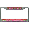 Fantasy Football I Suck Last Place Rainbow Chrome License Plate