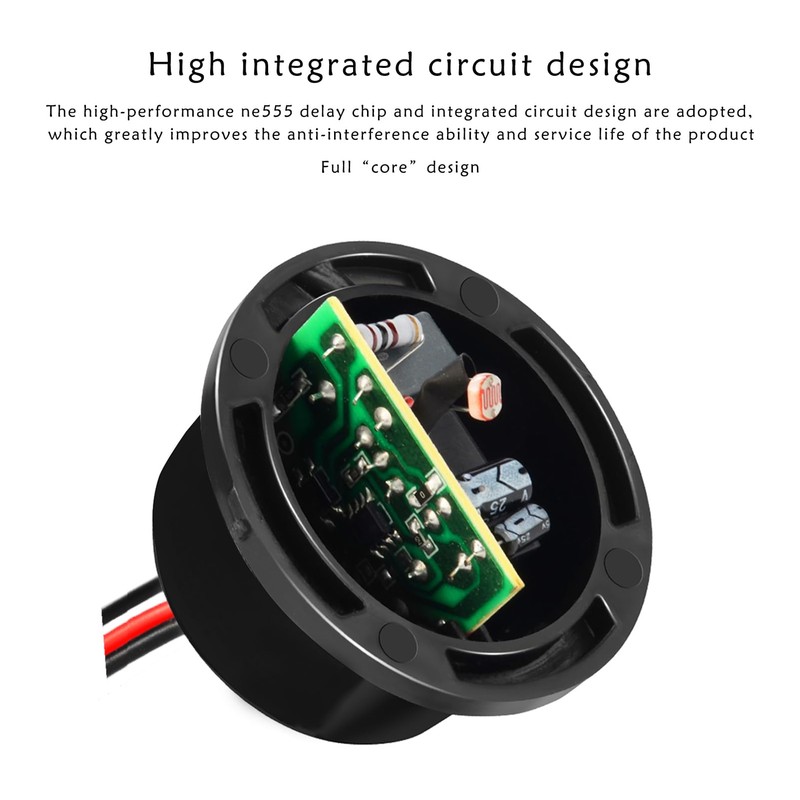 2 Pack AC DC 12V 10A Auto On Off Photocell