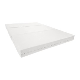 Danfuton White Full Trifold Foam Bed, Shikibuton, Sleepover Ottoman Mattress 6x 54x 75