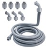 Wocloer Liquid-Tight Conduit - 1/2inch 25 Foot Flexible Non Metallic