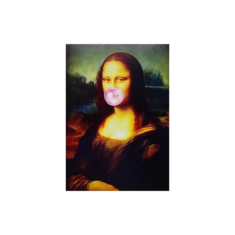 KUSTOM ART Magnet Vintage Style La Mona Lisa L. Da