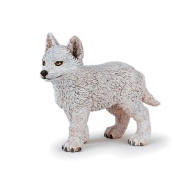 Papo -Hand-Painted - Figurine -Wild Animal Kingdom - Young Polar Wolf -50228 -Collectible - for Children - Suitable for Boys and Girls- from 3 Years Old