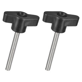 GLOKUUCA Clamping Screw Knobs - 2 Pcs T-Shaped Thumb Screws Fits for Remove Hand Tighten Knob the Umbrella Base Replacement - 304 Stainless Steel - (M5 x 50mm)