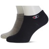 Champion Unisex Socks (Pack of 6), Light grey mottled, white,