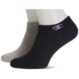 Champion Unisex Socks (Pack of 6), Light grey mottled, white, black