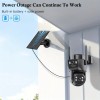 Sansco 5G WiFi Solar PTZ Security Camera 4MP Audio Dual