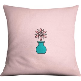 Bona Basics, Dekorative Kissenhülle, Heimdekoration, für Sofa, Cafeteria, Größe: 60x60 cm, Farbe:Hellrosa