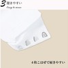 TOuWA Detron Broad Tabi Socks, 4 Pieces, Kofobe, White, 8.7