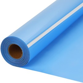 HTVVETUR Sky Blue HTV Iron on Vinyl 12Inch by 35ft Heat Transfer Vinyl for T-Shirt HTV Rolls for All Cutter Machine - Easy to Cut & Weed (35ft, Sky Blue)