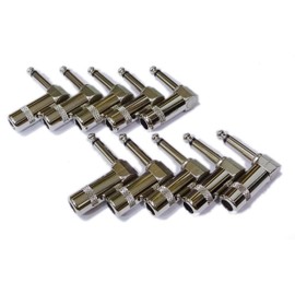 GITAMANI Original Monaural Phone Plug Shielded L-Shaped Switchcraft #226 Same Type Set of 10 GMO-SCJC226x10