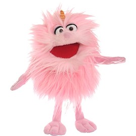Living Puppets Monster to Go Small Fabric Bonsche with a Size of 26 cm, W854, Pink