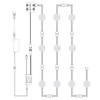 AIBOO 24V Under Counter LED Lights, RGB+White Under Cabinet Lighting