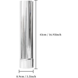 TAISOCA Stove Pipe 3.5inch*16.9inch 4 Pcs Thicken Stove Pipe for Wood Stove Camping Stove Pipe Kit Chimney Flue for Vent Smoke