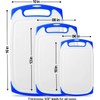 Cutting Boards for Kitchen, Plastic Chopping Board Set of 3