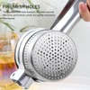 Potato Ricer, 15oz Stainless Steel Potato Masher with Ergonomic Handle