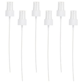 NICENEEDED 6 PCS Spray Bottle Top, Sprayer Pump Plastic Spray Top for Essential Oil Bottles, Fine Mist Sprayer Reuse Replacement Pump Top with Clear Lid for Container Aromatherapy Bottle