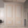 Matte Gold Molding Trim Peel and Stick, Flexible Mirror Border