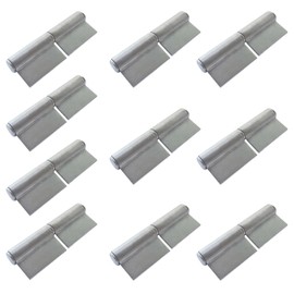 SRNETKJ 10 Pack 3-1/8" x 1" Weldable Lift Off Hinges Small Flag Hinge Detachable Door Hinges, Heavy Duty Steel Weld On Flag Hinge for Trailer Ramp Gate Door, Windows, Thickness 2mm
