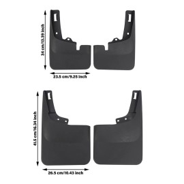 motor_dream2024 4 Pcs Factory Fitment Splash Mud Guards Flaps For 21-Up F150 W/O Fender Flare