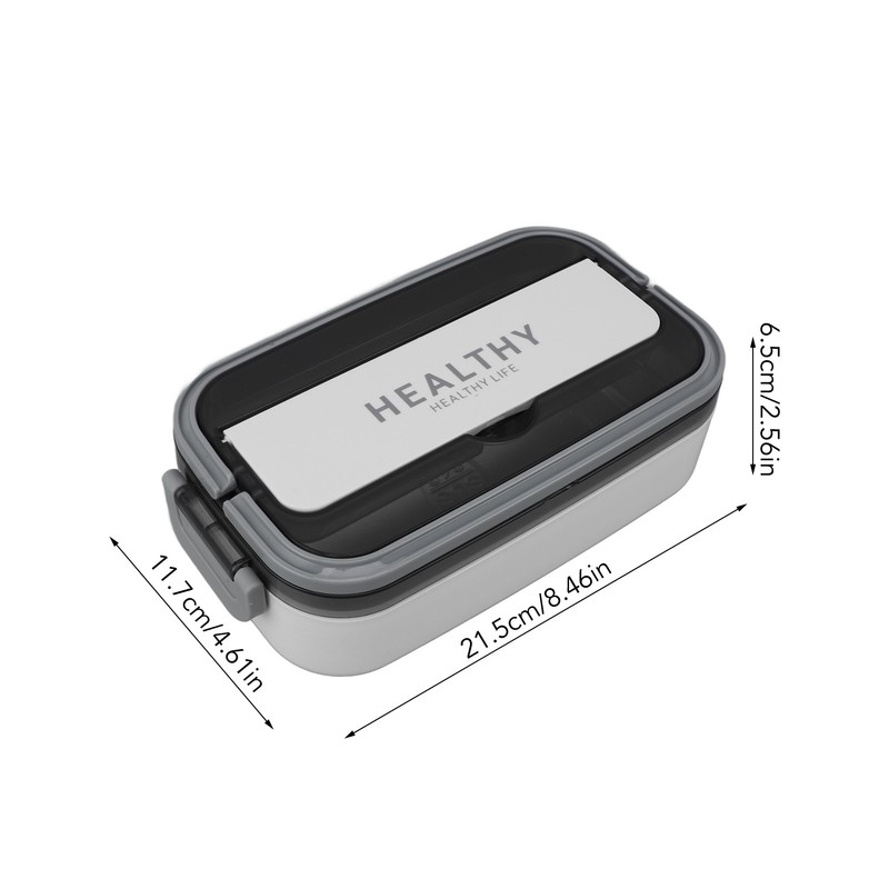 Bento Lunch Box 316 Stainless Steel 700ml Capacity Leakproof Microwave