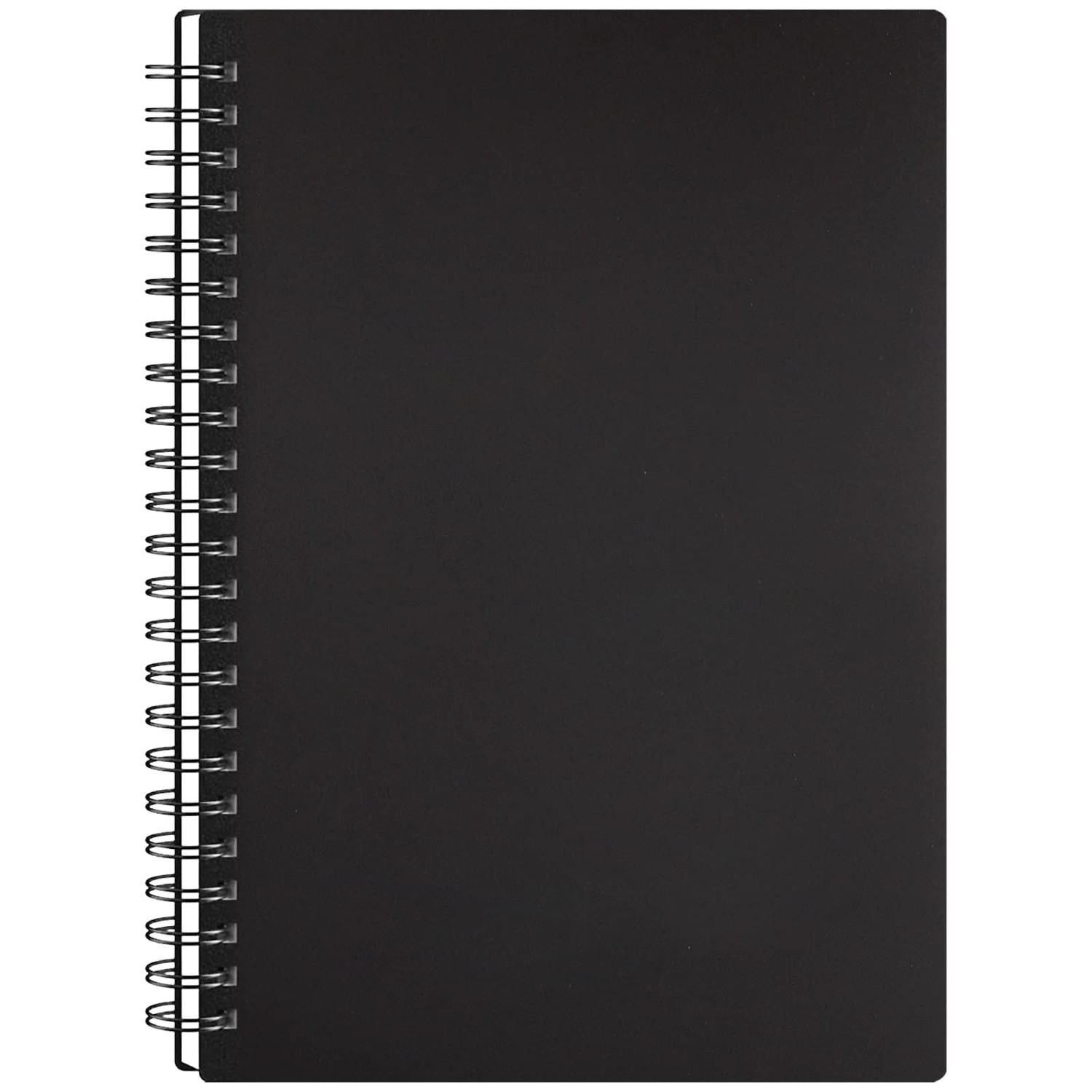 Surard A5 Small Spiral Notebook, 1 Set Black Spiral Notebook Ruled ...