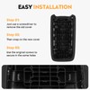 AEagle Black Center Console Cover Armrest Lids for 2011-2021 Dodge