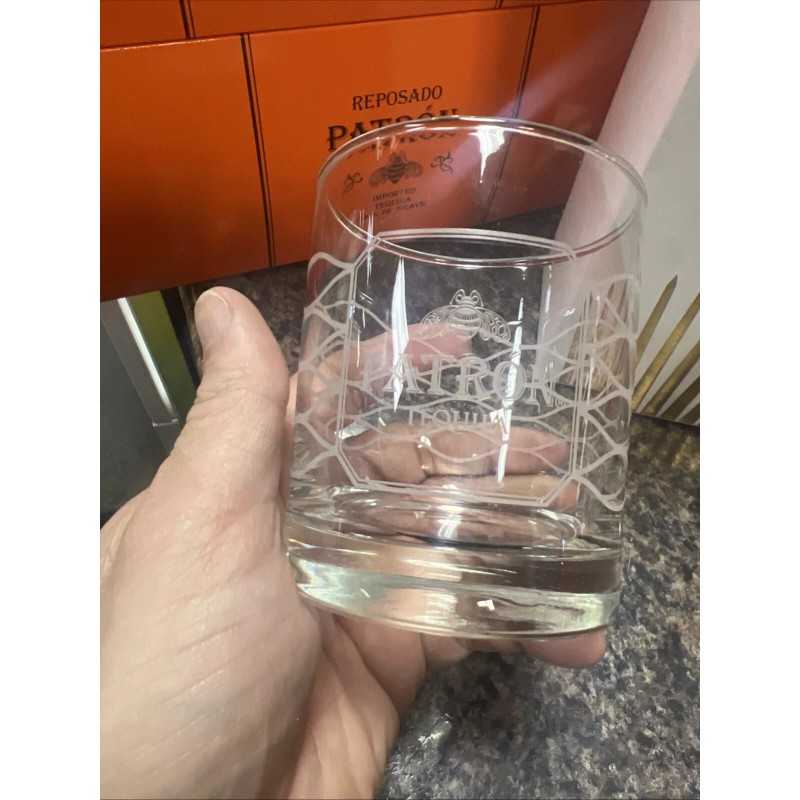 Patron Brand New 2024 PATRON Rocks Glasses. Set Of Two