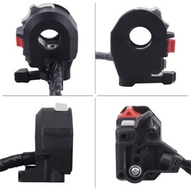 JINGKE Left Handlebar Control Engine Start Run Off Headlight Switch and SwitchStarter Solenoid Relay for Yamaha ig Bear 250 400 Bruin 250 350 Grizzly 350 400 660 Kodiak 400 450 Raptor 350 660