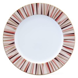 Narumi 52148-1086 Plate, Shagreen, 8.3 inches (21 cm), Orange, Modern and Simple Pattern, Stylish, Flat Plate, Gift Box Included