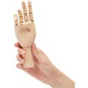 10" Wooden Sectioned Opposable Articulated Right Hand Figure Manikin Hand