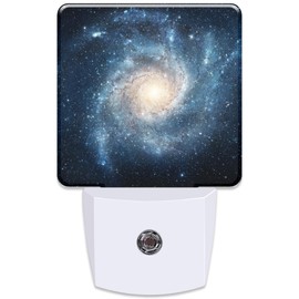KXWQTRDD Space Scene with Stars in Galaxy Plug in Night Light with Auto Dusk to Dawn Sensor,Warm Night Lights for Boys Girls Bedroom Bathroom Hallway Kids Room Gifts