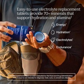 Trace Minerals Electrolyt Stamina Tabletas Resistencia Electrolítica Magnesio Potasio Aumentar Energía Hidratación Muscular Reducir Calambres Vegano