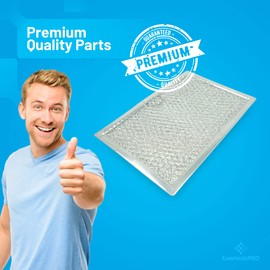 EvertechPRO 4 Pack Microwave Grease Filters Replacement for GE WB06X10608 (AP3883312) 1166430 AH1022452 EA1022452