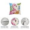 ZAEW Flamingo Flip Flops Summer Pillow Covers Throw Pillow Cases