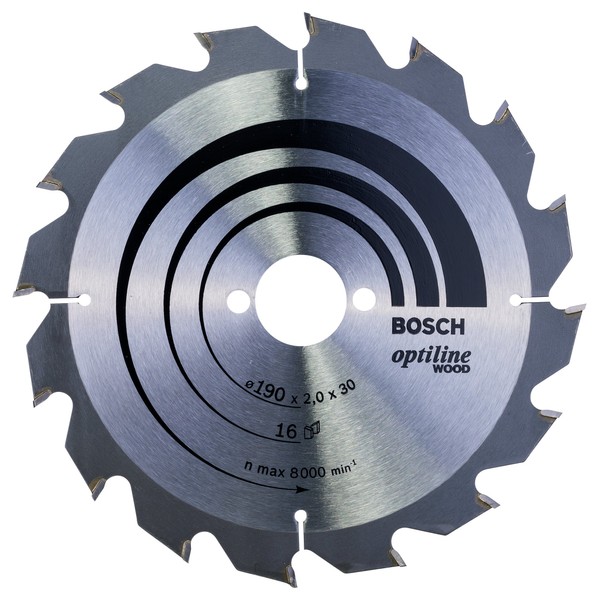 Bosch 2608641184 Circular Saw Blade"Top Precision" Opwoh 7.48inx30mm 16T