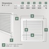 Vent Systems 12" x 12" Inch White Square Register Vent
