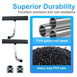 Yorovent Boat Trailer Guides Bunk Board with Carpet,Rustproof Heavy Duty Galvanized Steel,Easy Install, Suit Ski Boat, Fishing Boat, Sailboat Trailer