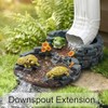 Tortuga Downspout Bloque de salpicaduras decorativo, boquilla de lluvia, desviador