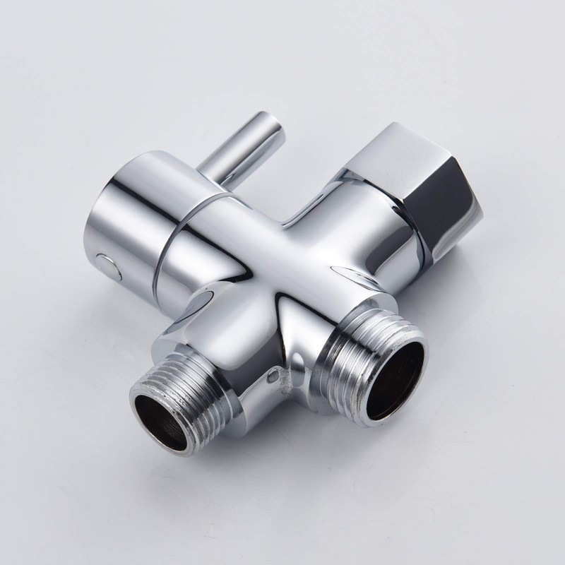 Tecmolog DSF007D 3-Way Valve Brass Diverter Valve 3/8 Inch 12/17